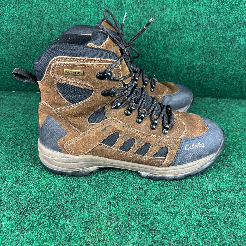 Cabela's Men’s Hiking Boots Dry Plus Black Leather Upper Thinsulate Size 12 D